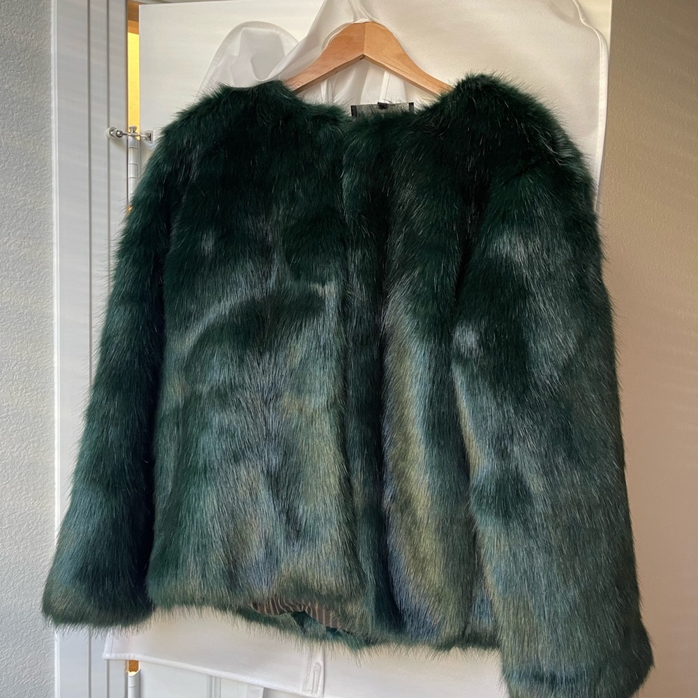 Faux fur coat